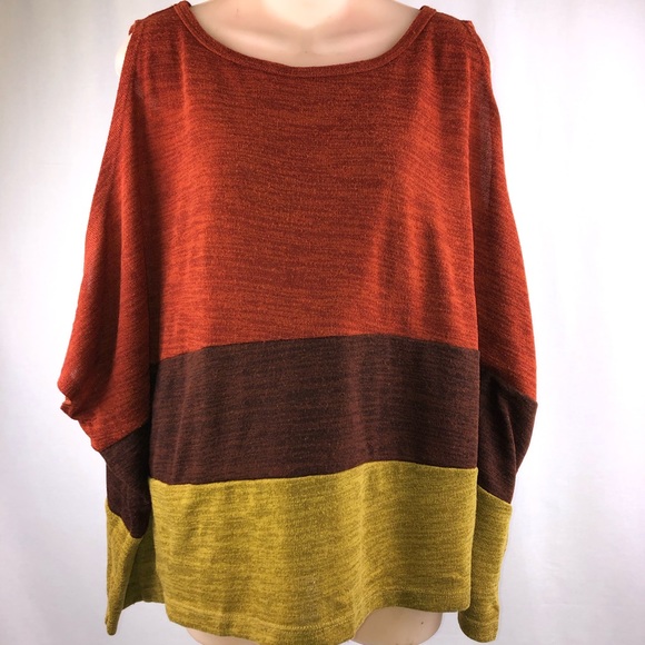 Maddy...k square sweater vibrant colors - Picture 1 of 7